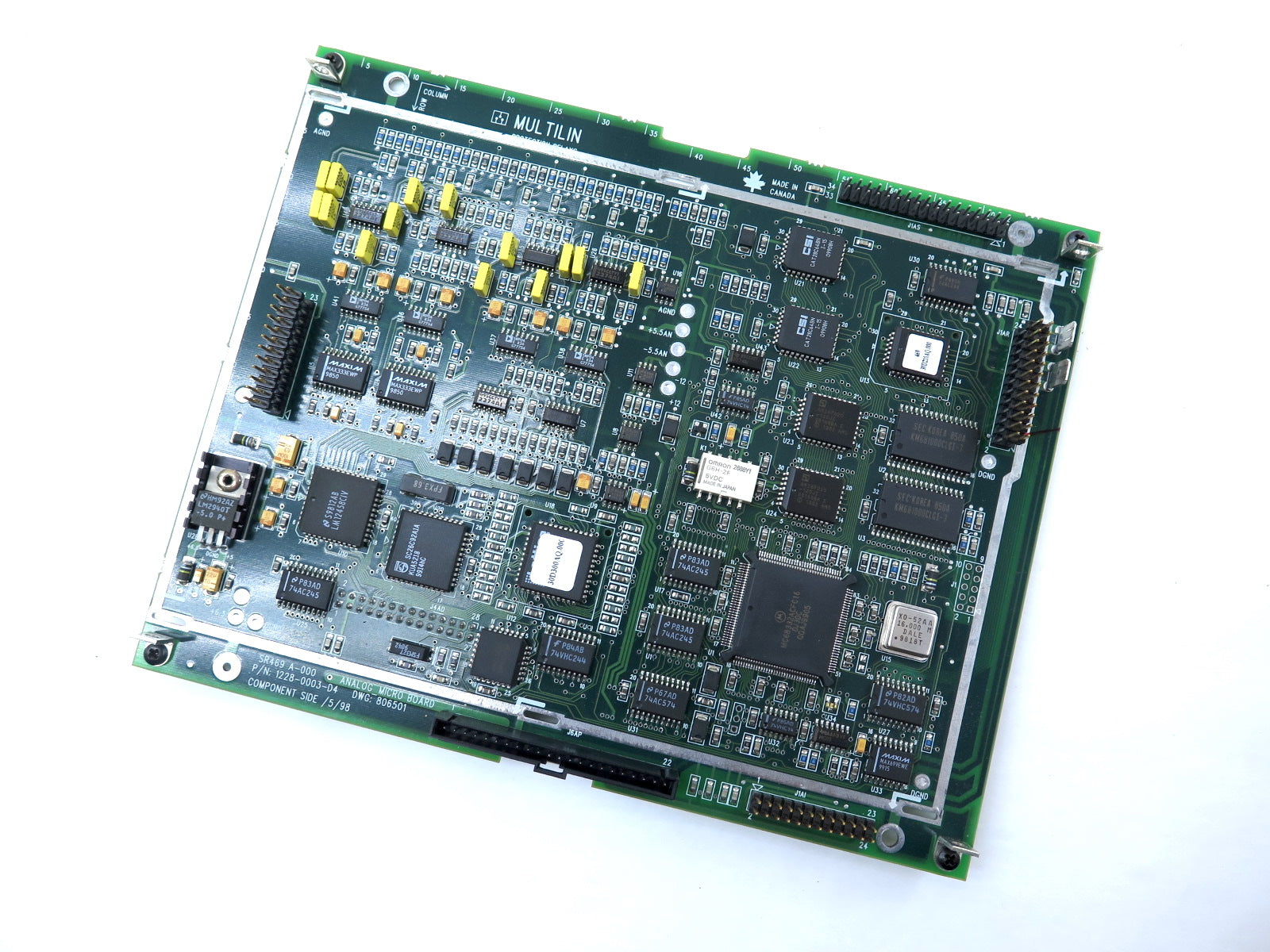 GE Multilin 1228-0003-D4 / A-000 Analog Micro Board - Advance Operations