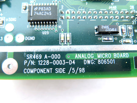 GE Multilin 1228-0003-D4 / A-000 Analog Micro Board - Advance Operations