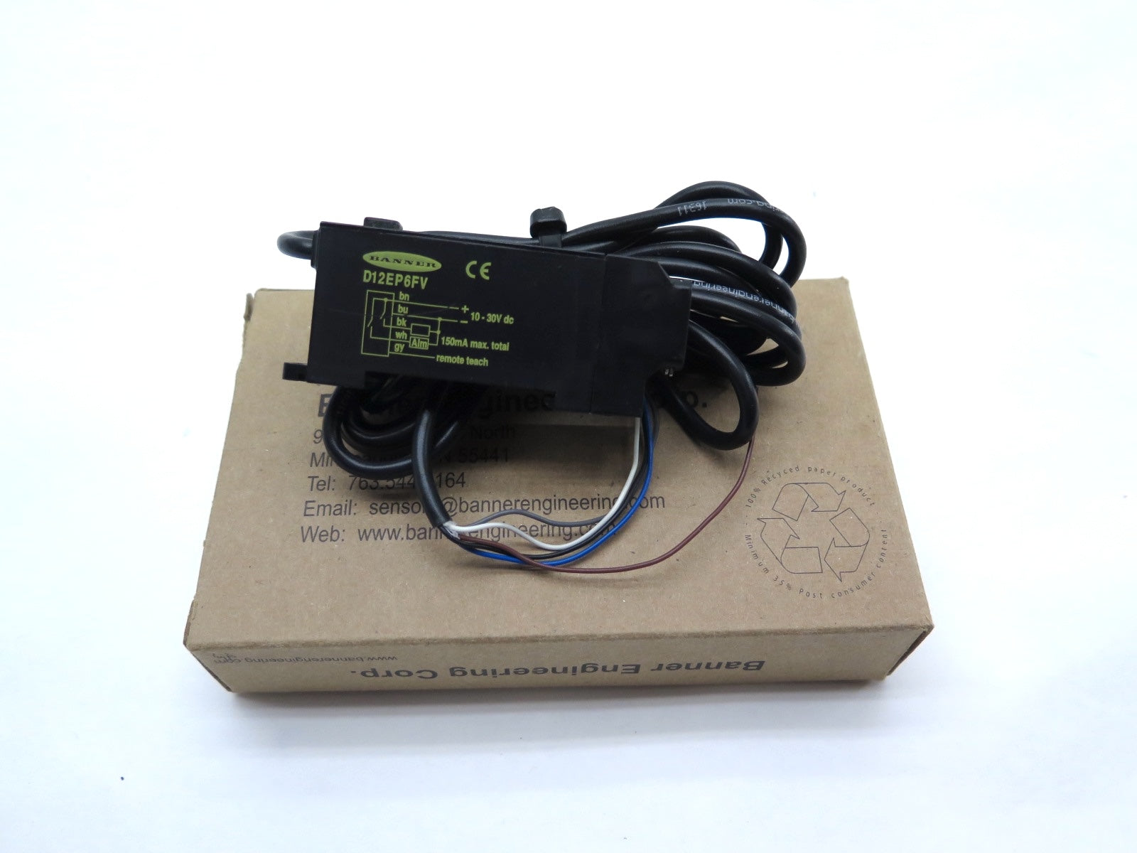 Banner D12EP6FV / 41968 Sensor Fiber Optic Cable - Advance Operations