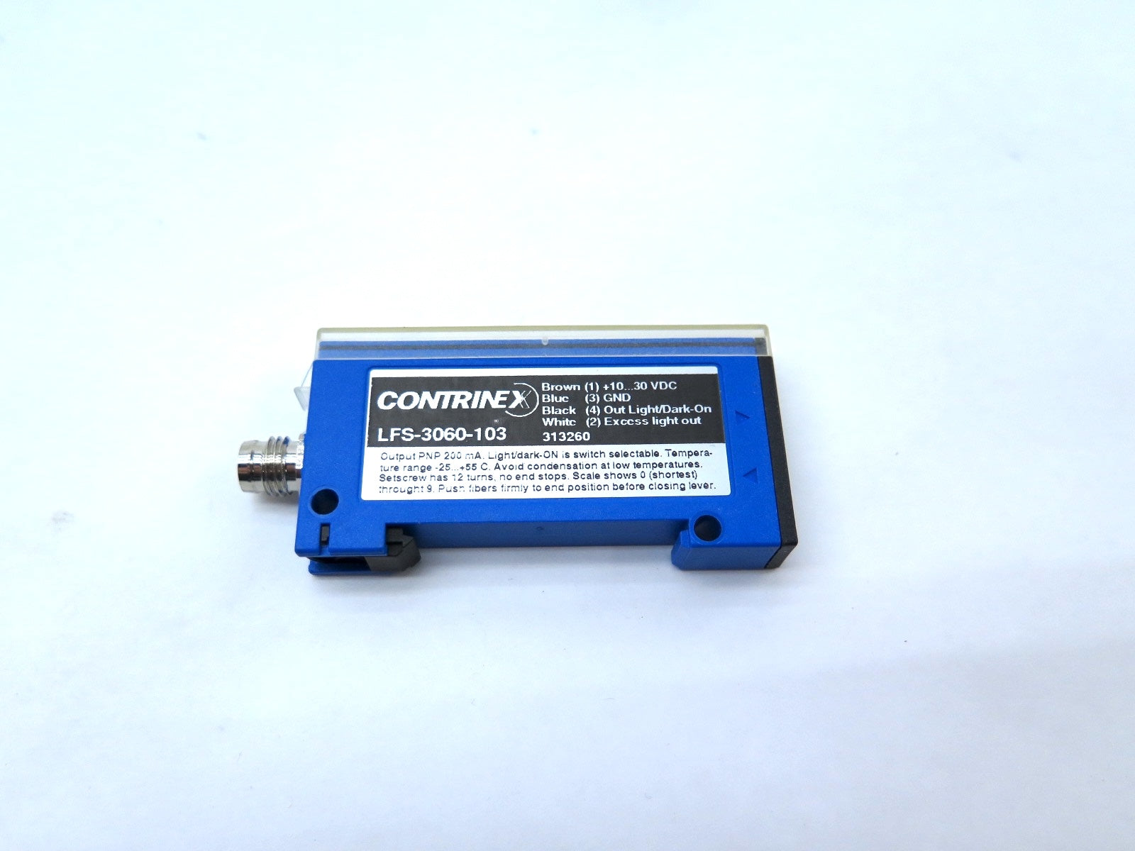 Contrinex LFS-3060-103 Fiber Optic Sensor - Advance Operations