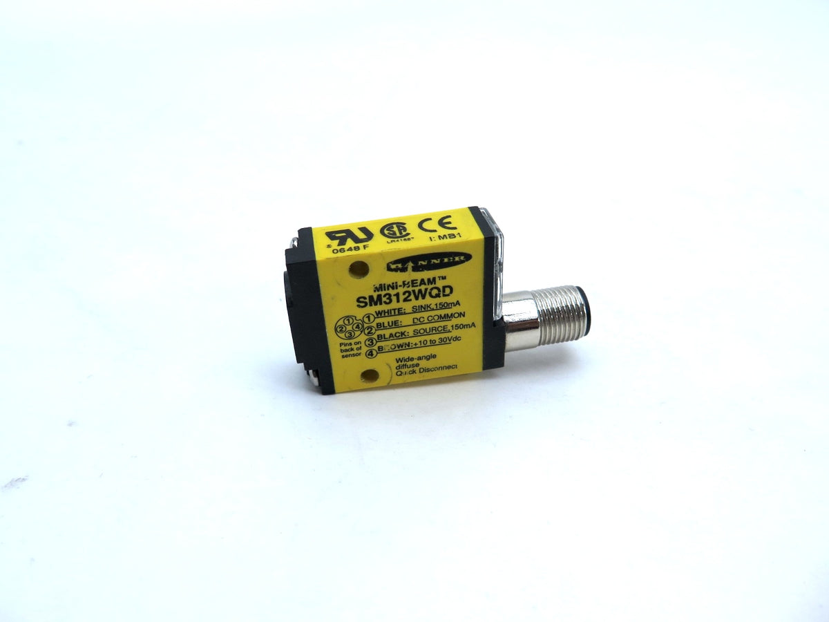 Banner SM312WQD 26892 Mini Beam Proximity Sensor - Advance Operations