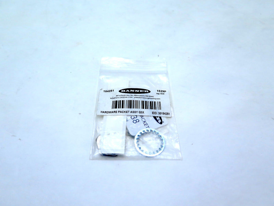 Banner Hardware Packet Assy Q3X 1529P - Advance Operations