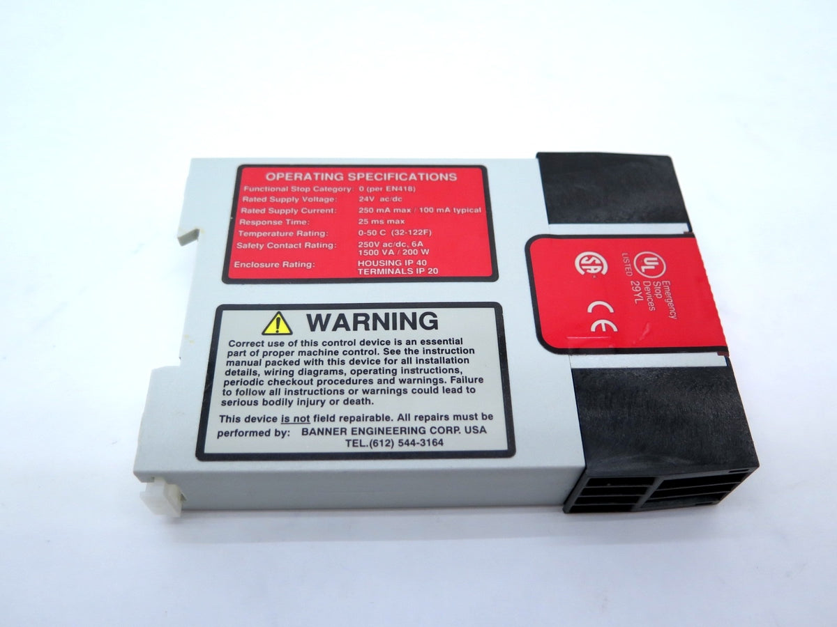 Banner ES-FA-9AA Safety Relay Module 60131 - Advance Operations
