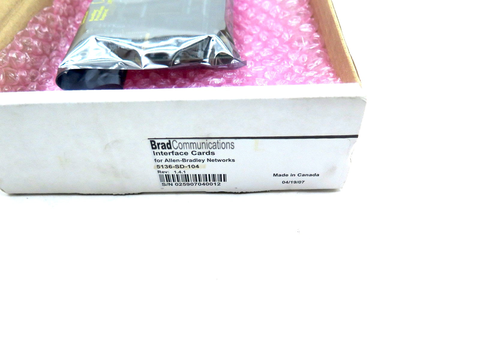Brad Communications 5136-SD-104 Control Board - Advance Operations