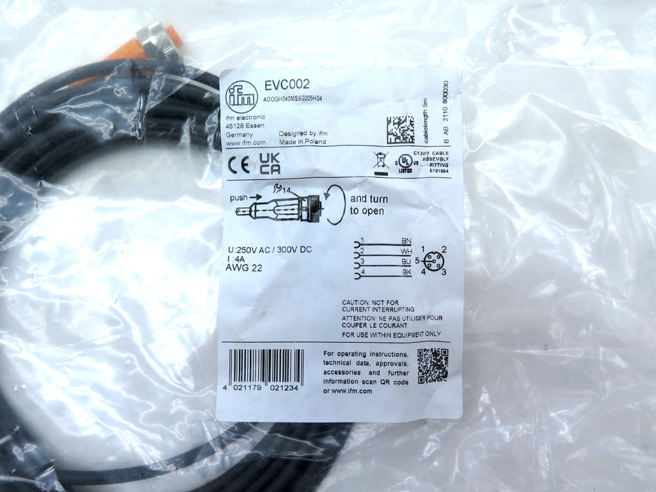 ifm electronic EVC002 Cable Sensor - Advance Operations
