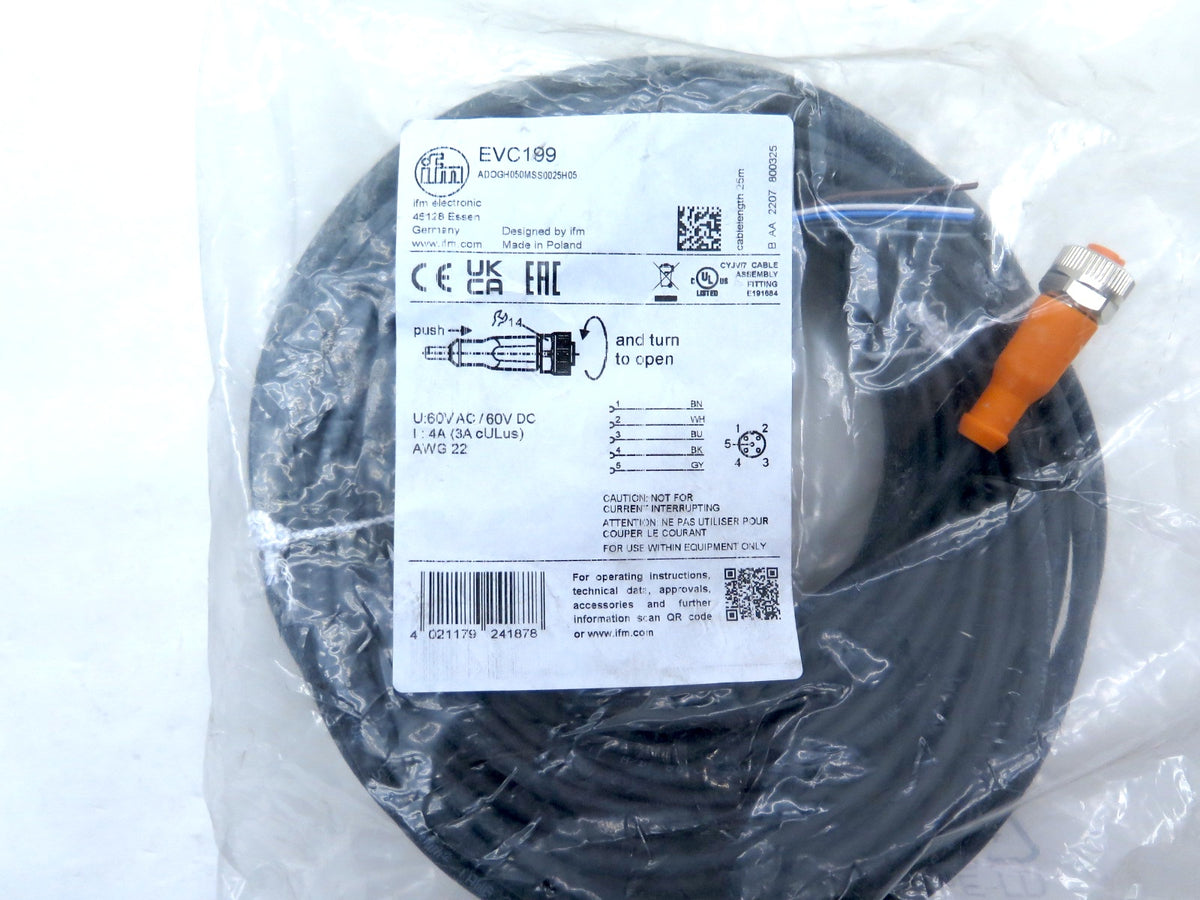 ifm electronic EVC199 Cable Sensor - Advance Operations