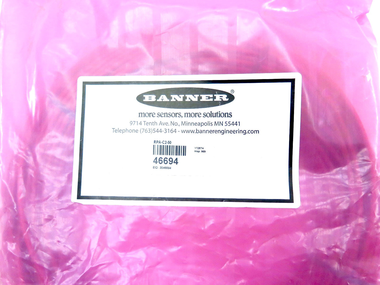 Banner RPA-C2-50 Cable Sensor - Advance Operations