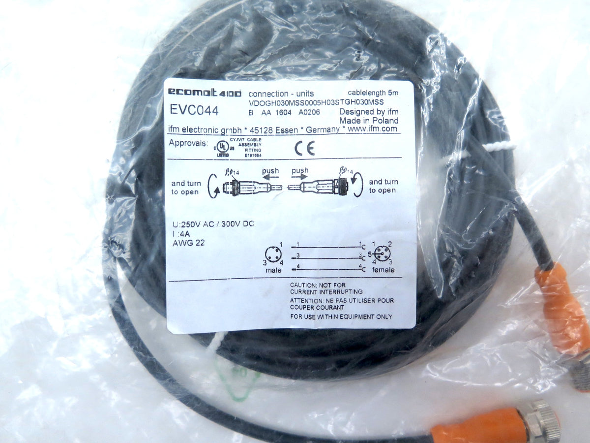Ifm Electronic EVC044 Cable Sensor - Advance Operations