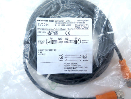 Ifm Electronic EVC044 Cable Sensor - Advance Operations