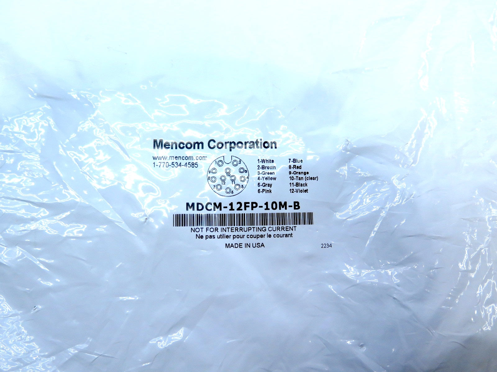 Mencom Corporation MDCM-12FP-10M-BÊCable Sensor - Advance Operations