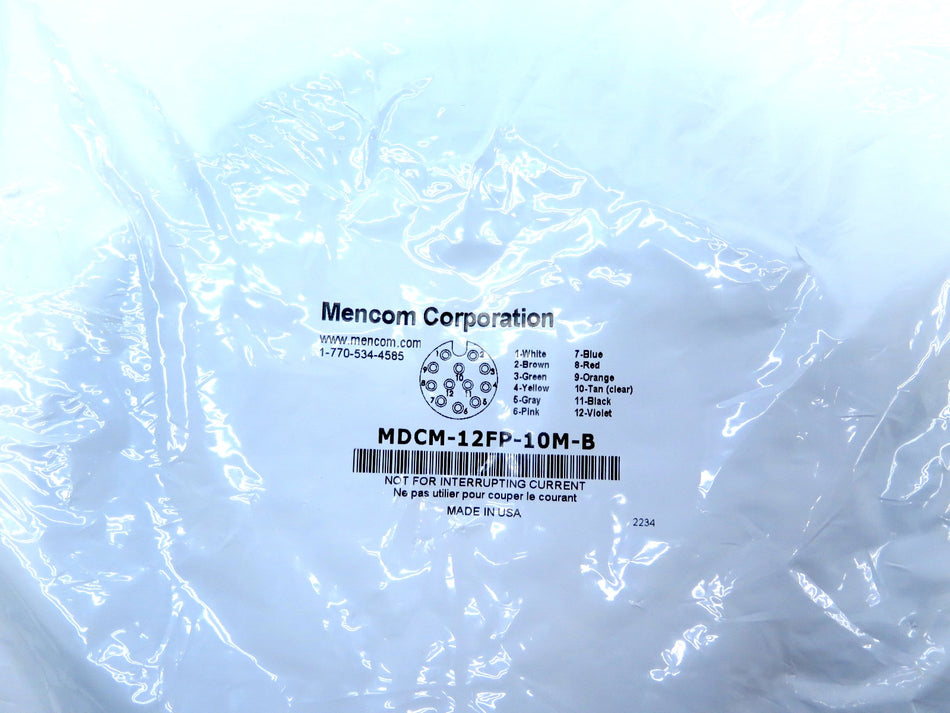 Mencom Corporation MDCM-12FP-10M-B Cable Sensor - Advance Operations