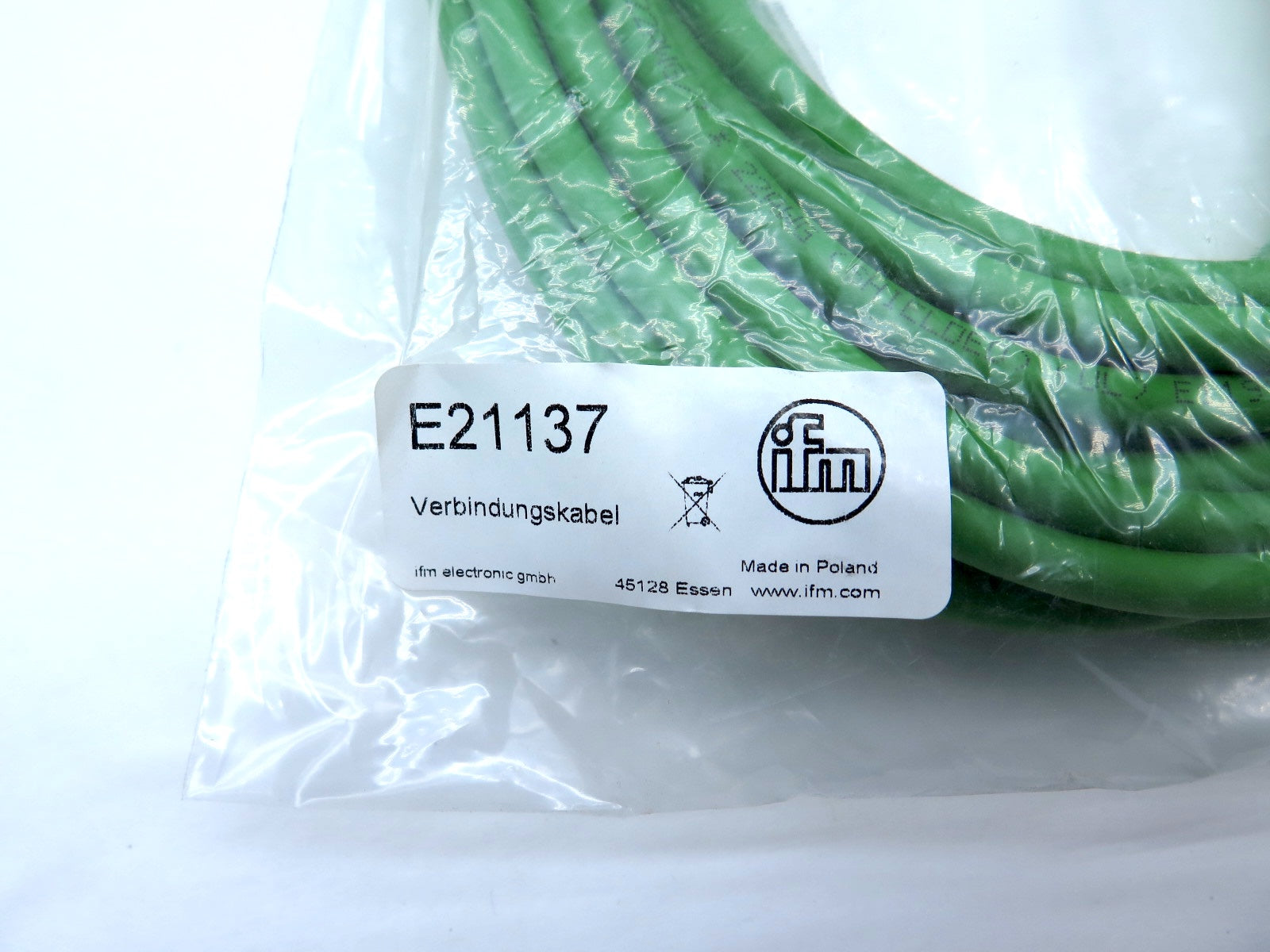 Ifm Electronic E21137 Ethernet Cable - Advance Operations