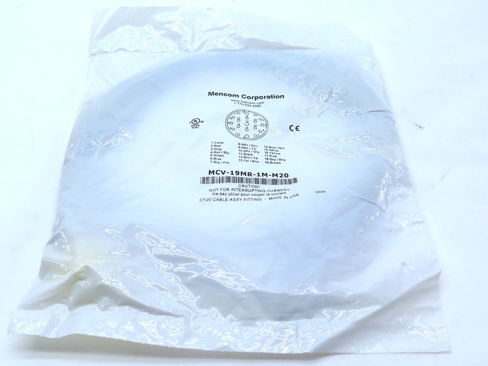 Mencom Corporation MCV-19MR-1M-M20 Cable Sensor - Advance Operations