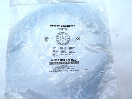 Mencom Corporation MCV-19MR-1M-M20 Cable Sensor - Advance Operations