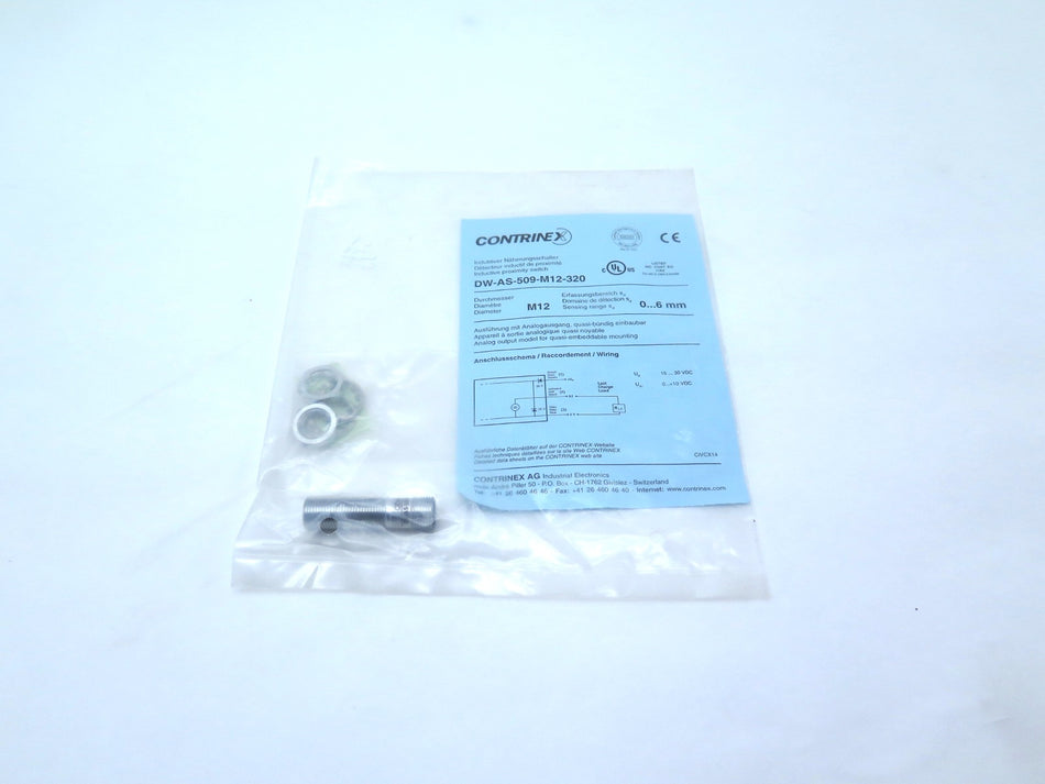 Contrinex DW-AS-509-M12-320 Inductive Proximity Switch - Advance Operations