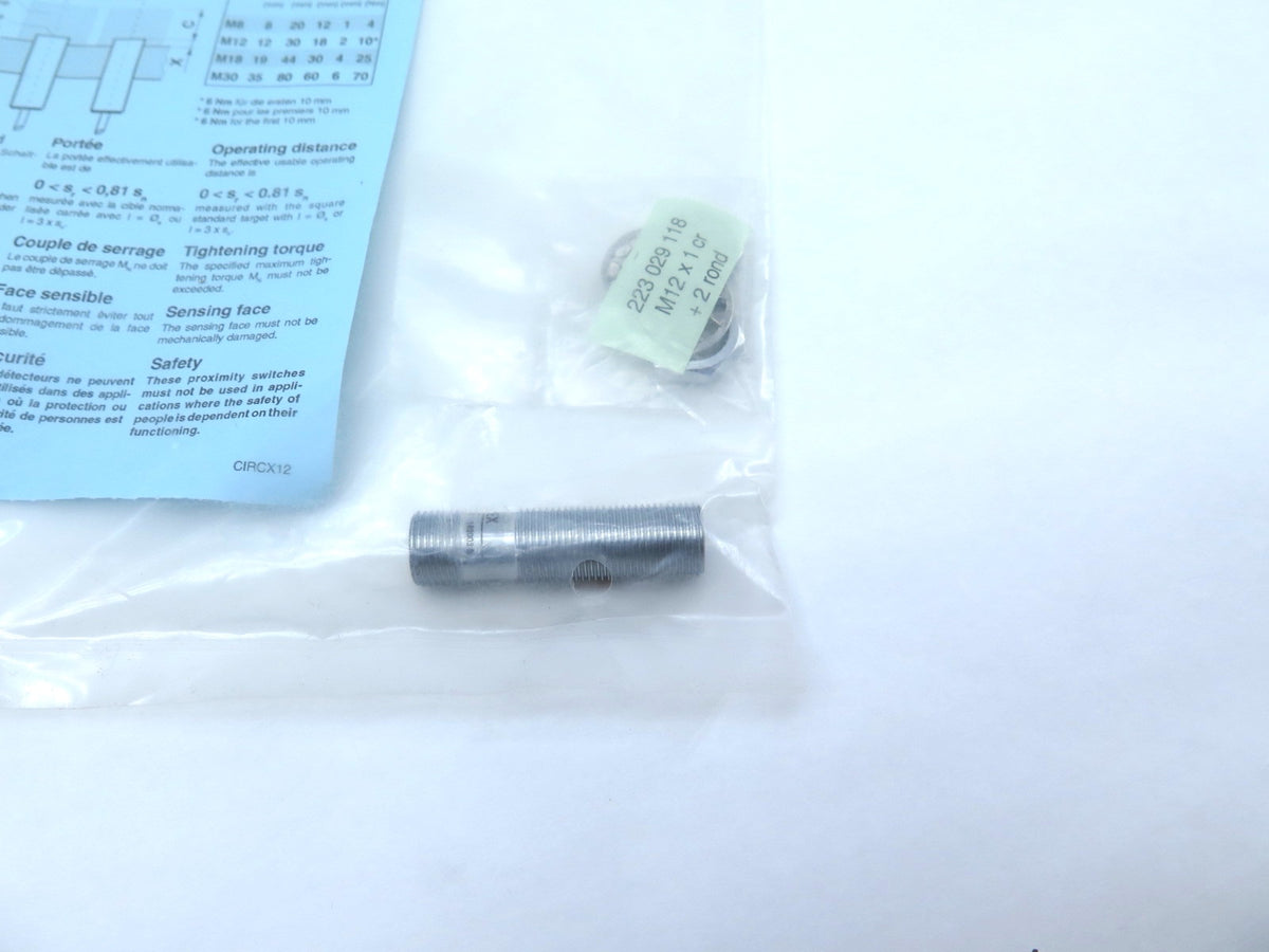 Contrinex DW-AS-509-M12-320 Inductive Proximity Switch - Advance Operations