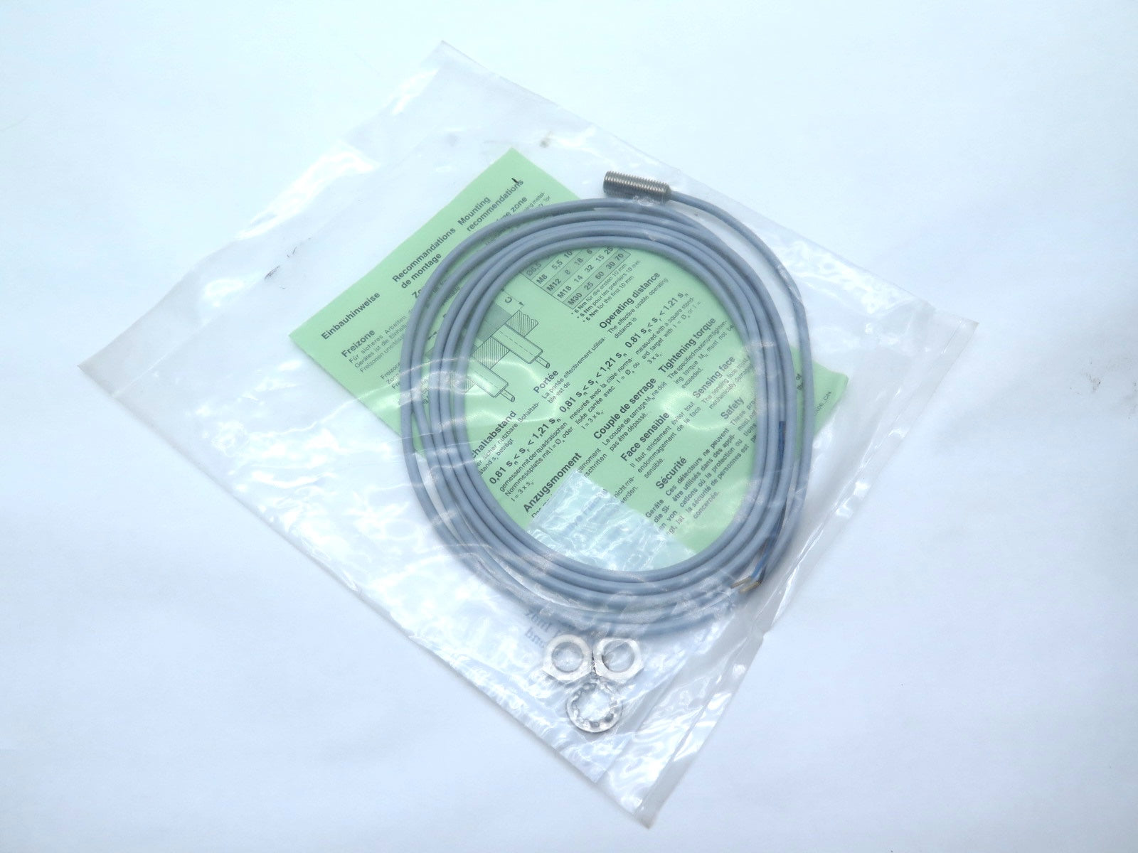 Contrinex DW-AD-603-M8-121 Inductive Proximity Switch - Advance Operations