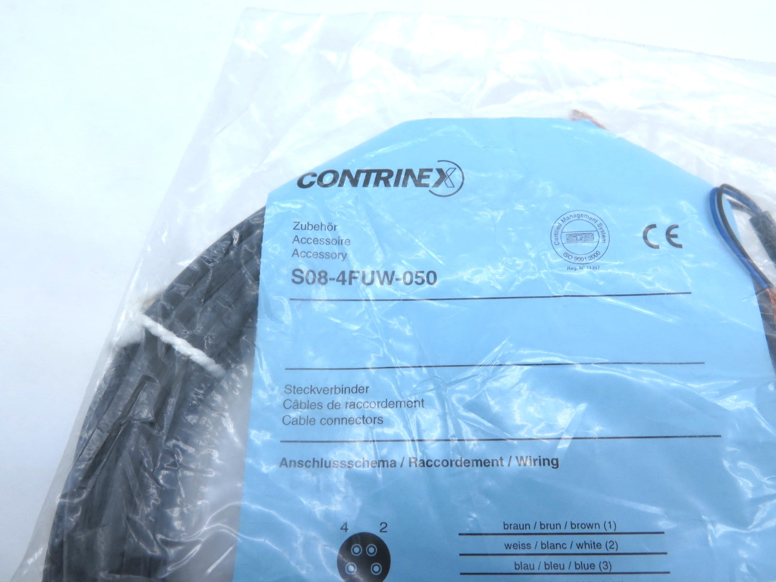 Contrinex S08-4FUW-050 Connector Cable - Advance Operations