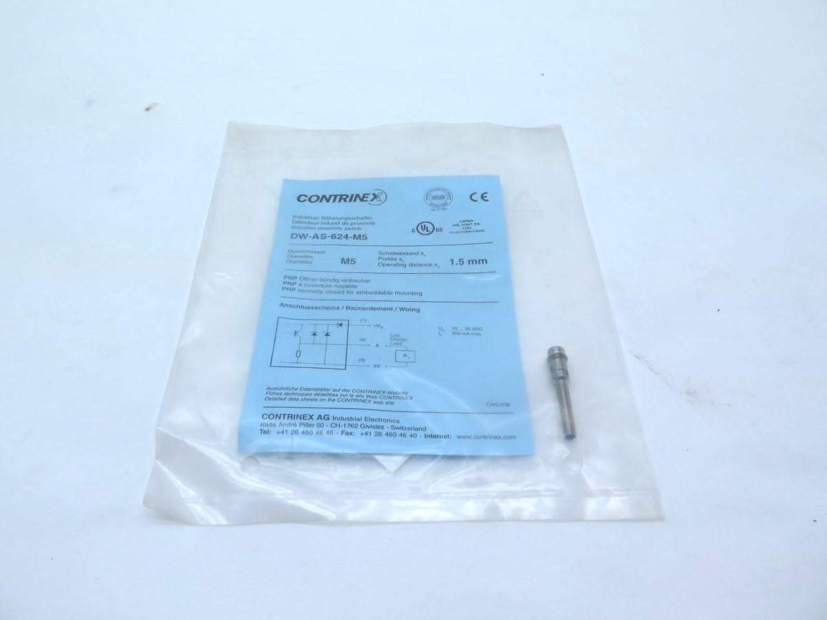Contrinex DW-AS-624-M5 Inductive Proximity Switch - Advance Operations