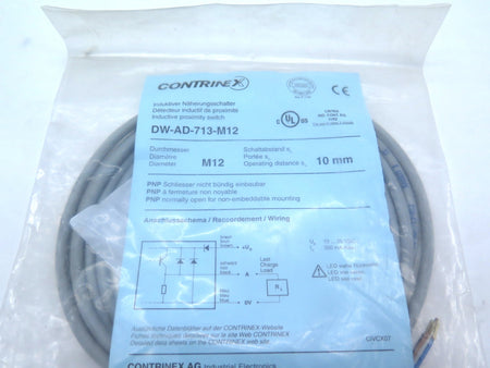 Contrinex DW-AD-713-M12 Inductive Proximity Switch - Advance Operations