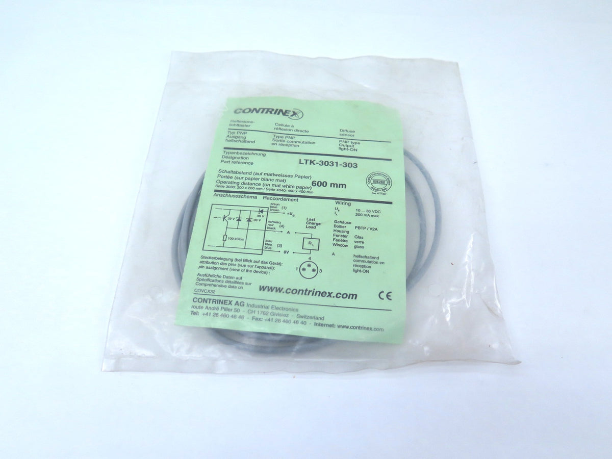 Contrinex LTK-3031-303 Photoelectric Sensor - Advance Operations