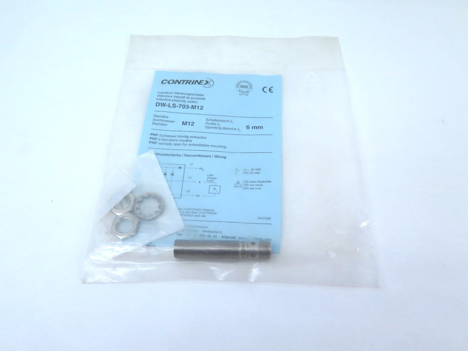 Contrinex DW-LS-703-M12 Inductive Proximity Switch - Advance Operations