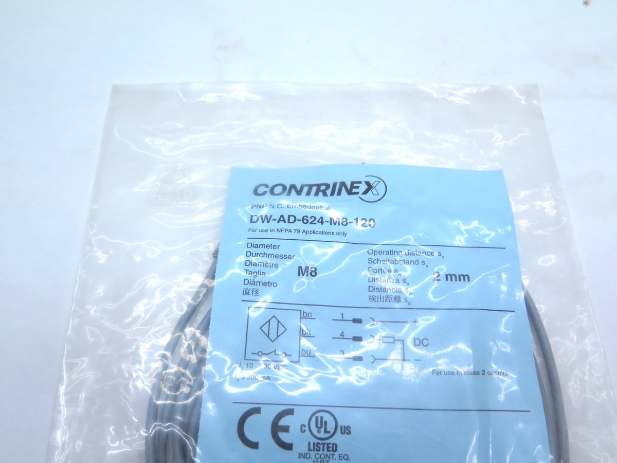 Contrinex DW-AD-624-M8-120 Inductive Proximity Switch - Advance Operations