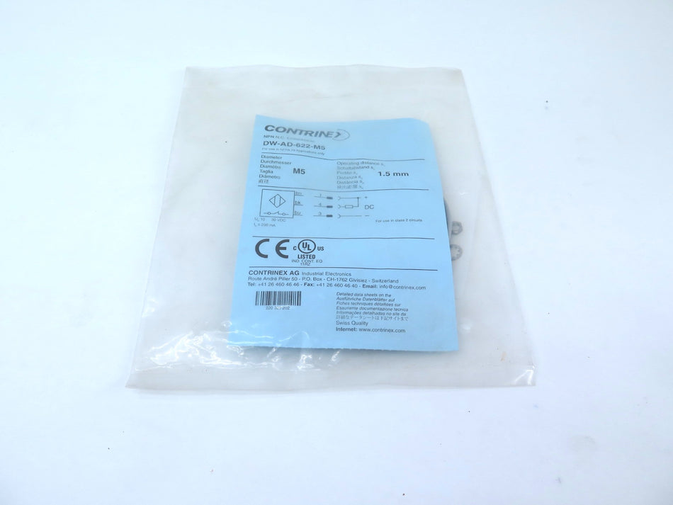 Contrinex DW-AD-622-M5 Inductive Proximity Sensor - Advance Operations