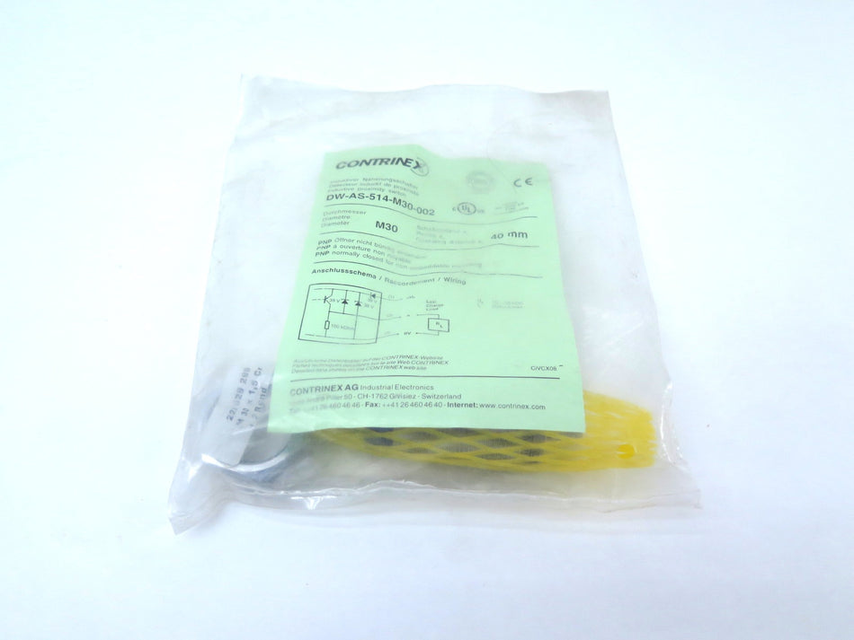 Contrinex DW-AS-514-M30-002 Inductive Proximity Switch - Advance Operations