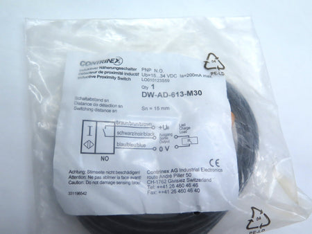 Contrinex DW-AD-613-M30 Inductive Proximity Switch - Advance Operations