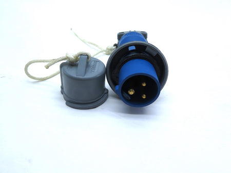 Hubbell 316C6W Male Watertight Connector 16A 220-240V 2-Pole 3-Wire - Advance Operations
