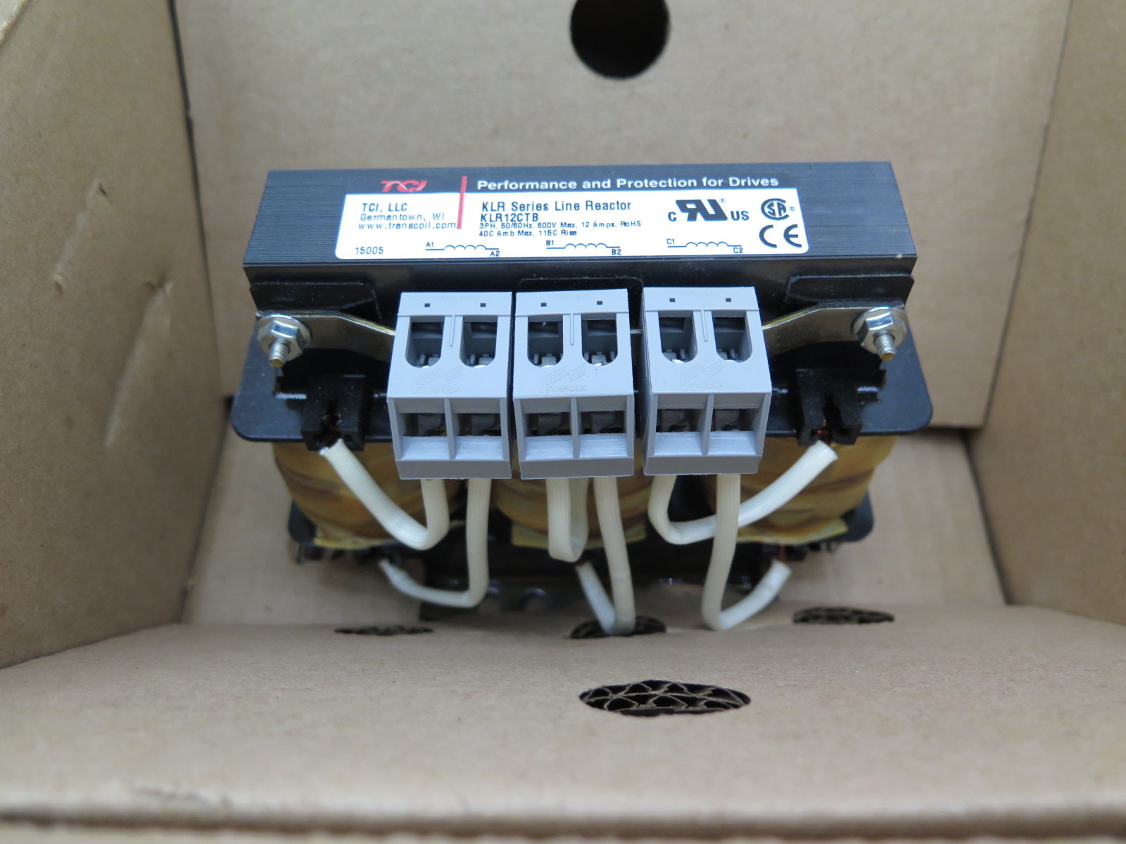 TCI KLR12CTB Line Reactor KLR Series - Advance Operations