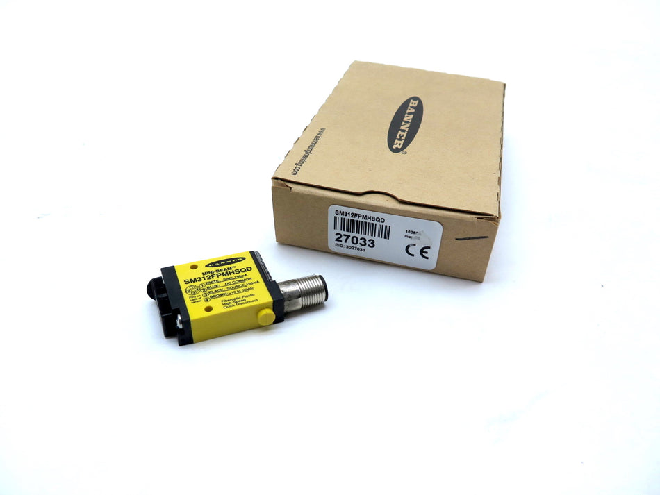 Banner SM312FPMHSQD / 27033 Mini-Beam Photoelectric Sensor - Advance Operations