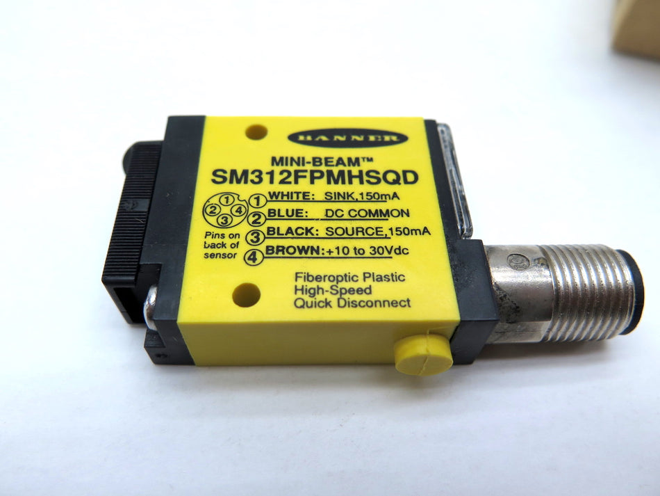 Banner SM312FPMHSQD / 27033 Mini-Beam Photoelectric Sensor - Advance Operations