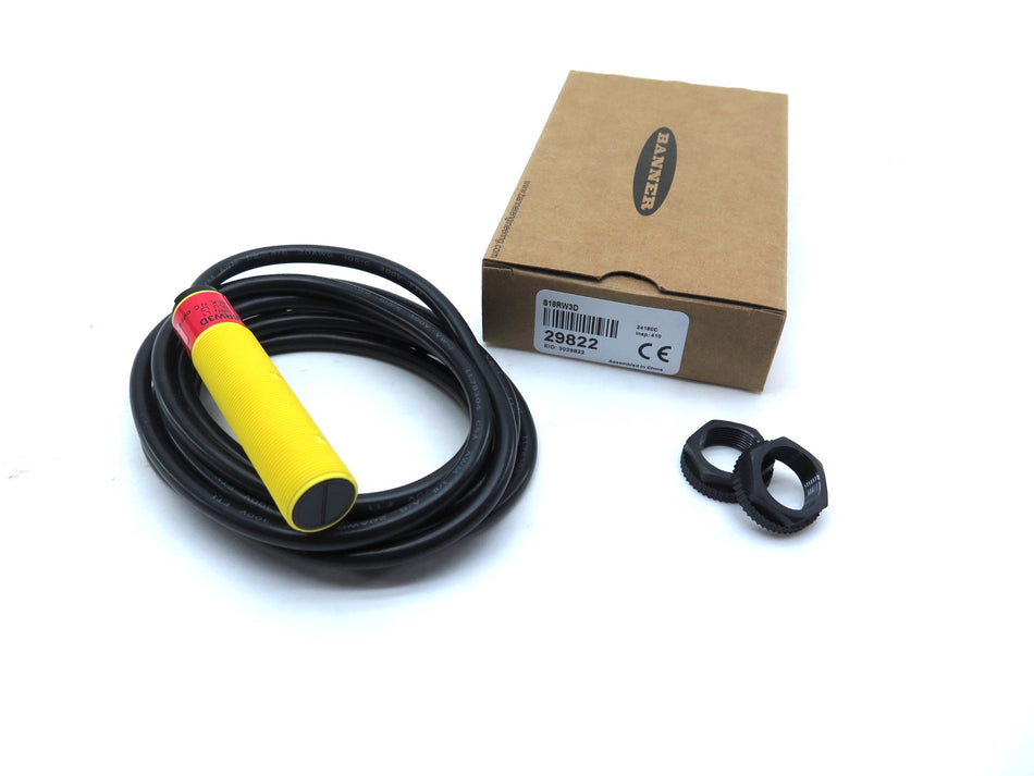 Banner S18RW3D / 29822 Photoelectric Sensor - Advance Operations