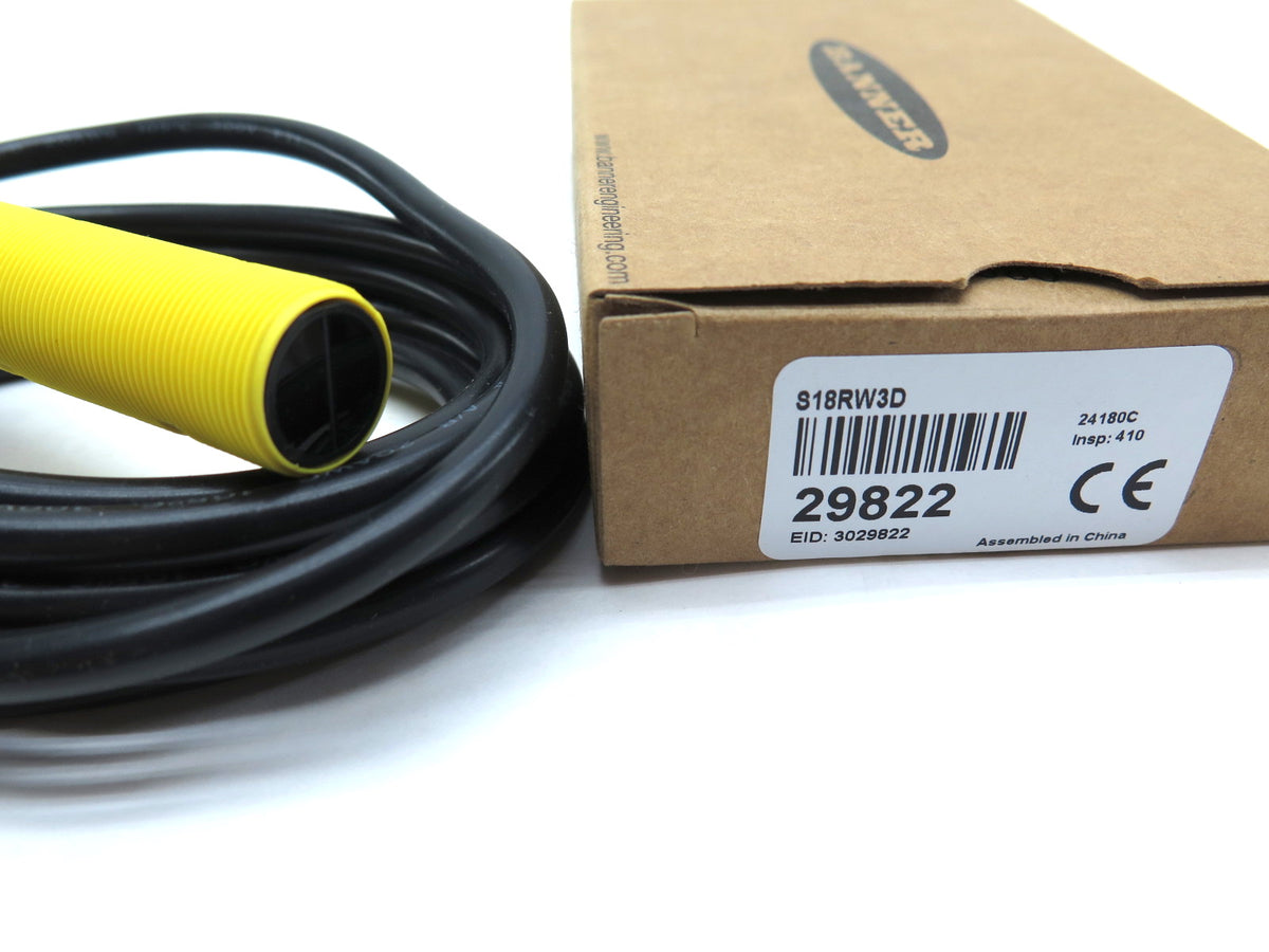 Banner S18RW3D / 29822 Photoelectric Sensor - Advance Operations