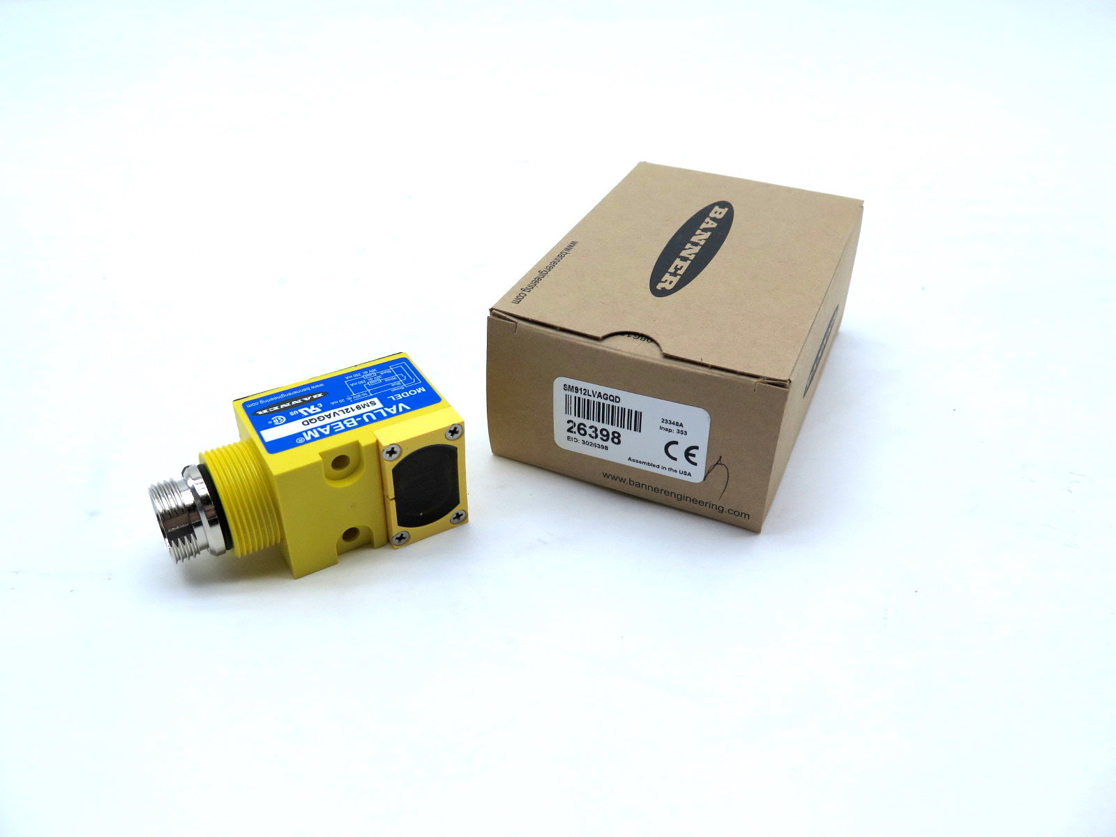 Banner SM912LVAGQD / 26398 Value-Beam Photoelectric Sensor - Advance Operations