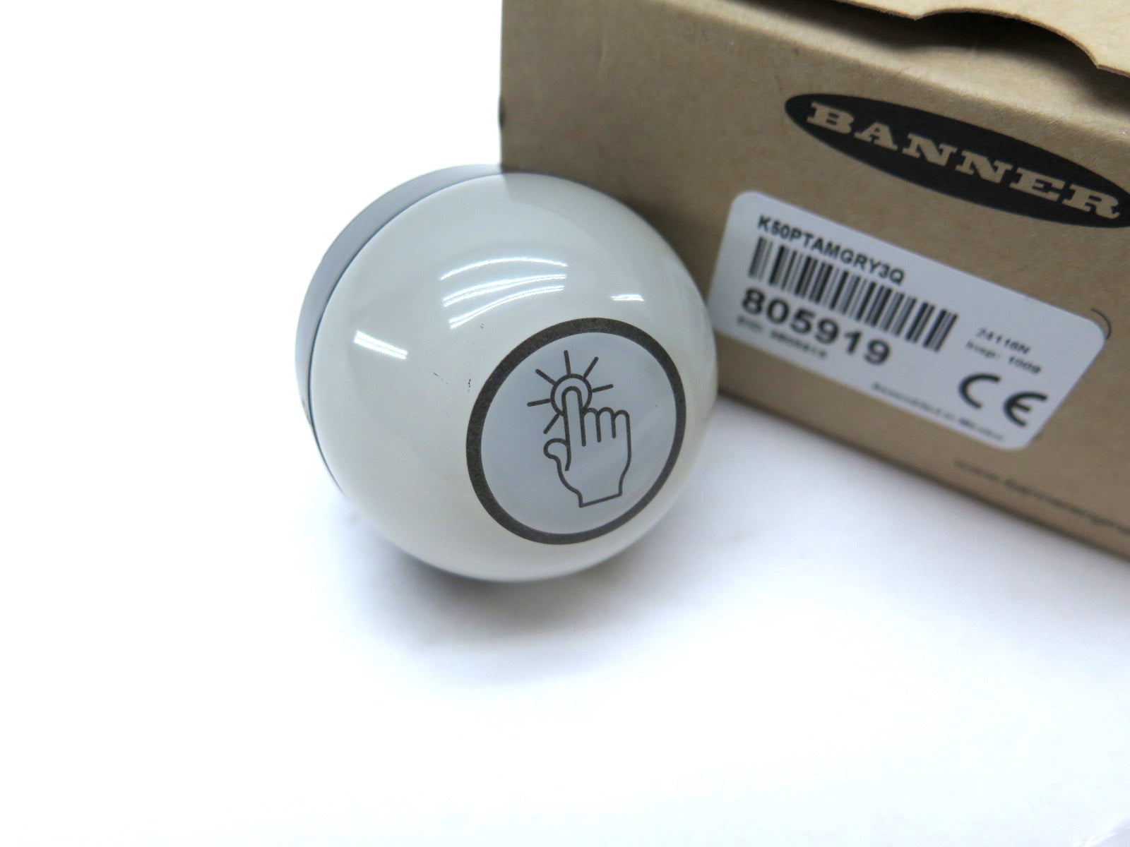 Banner K50PTAMGRY3Q / 805919 Programmable Multicolor Indicator Touch Button - Advance Operations