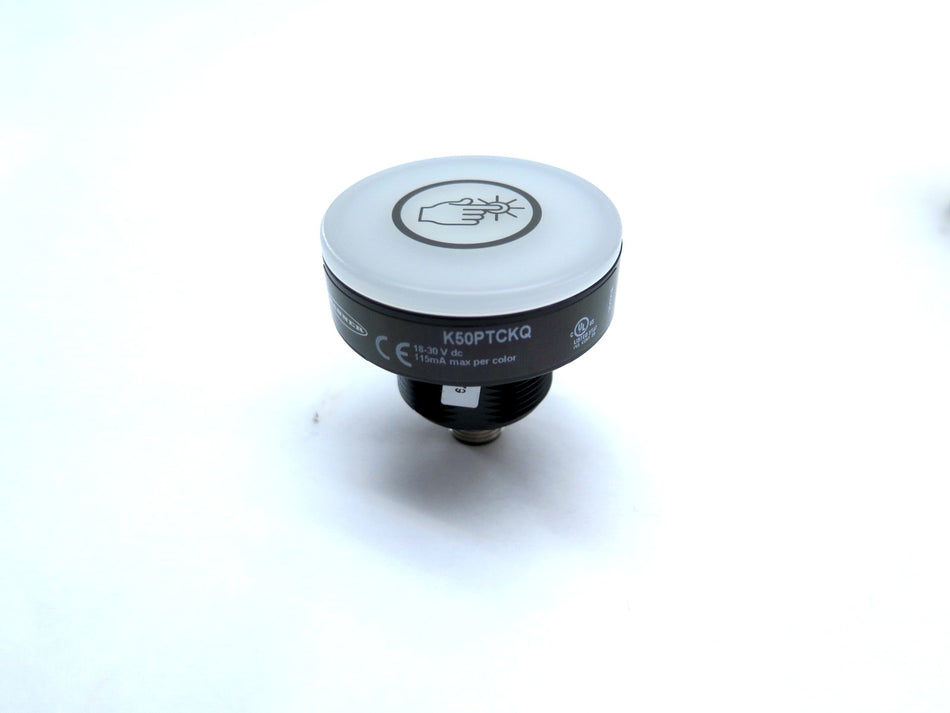 Banner K50PTCKQ / 806179 Programmable Multicolor Indicator Touch Button - Advance Operations