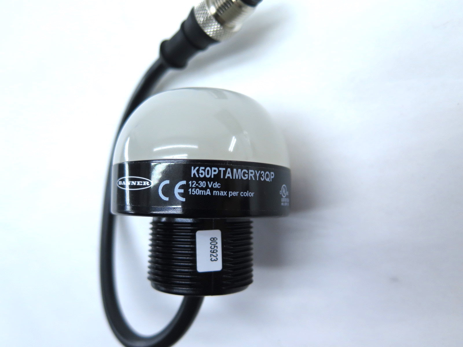 Banner K50PTAMGRY3QP / 805923 Programmable Multicolor Indicator Touch Button - Advance Operations
