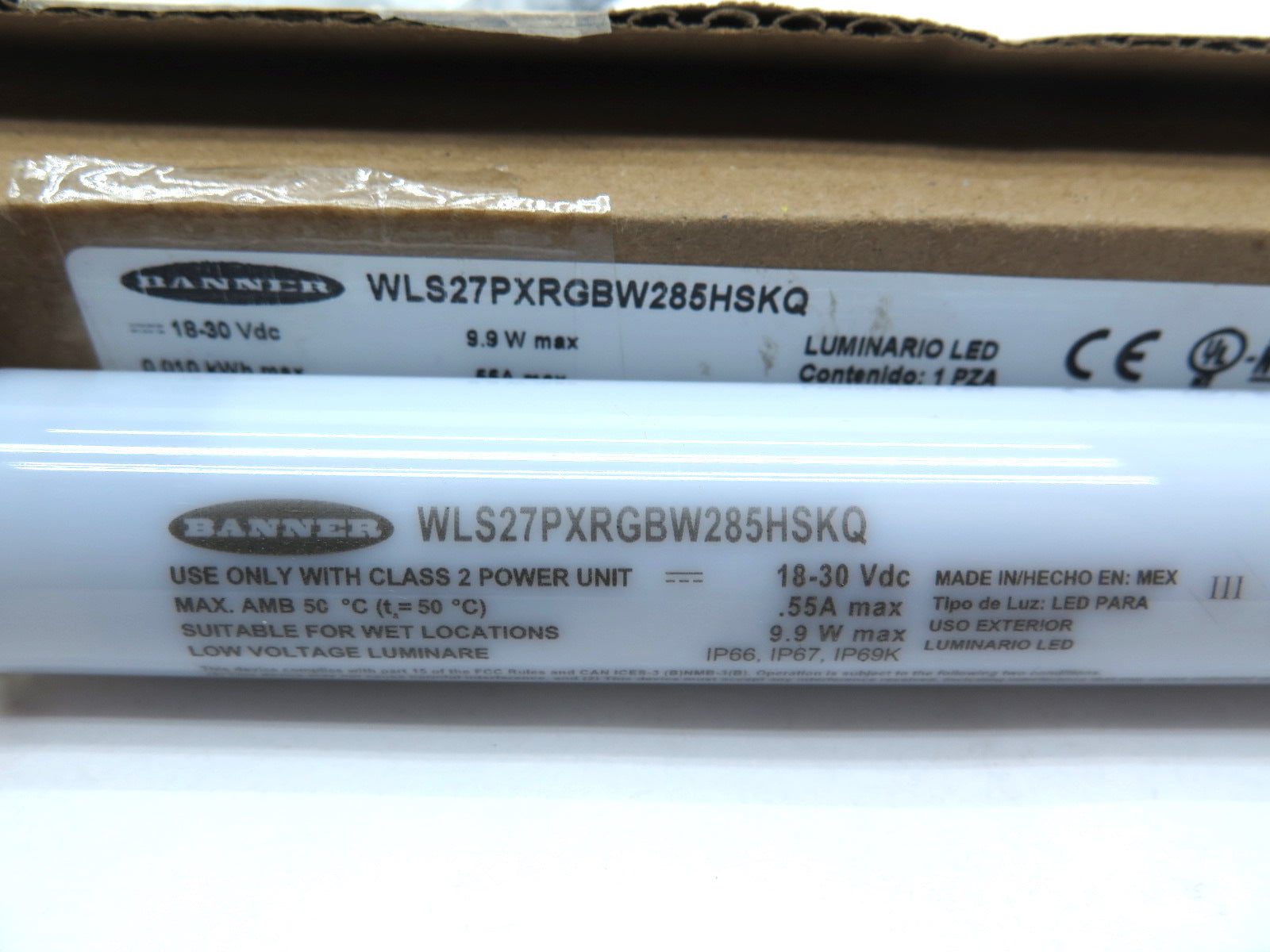 Banner WLS27PXRGBW285HSKQ / 807461 Pro Series LED Strip Light - Advance Operations