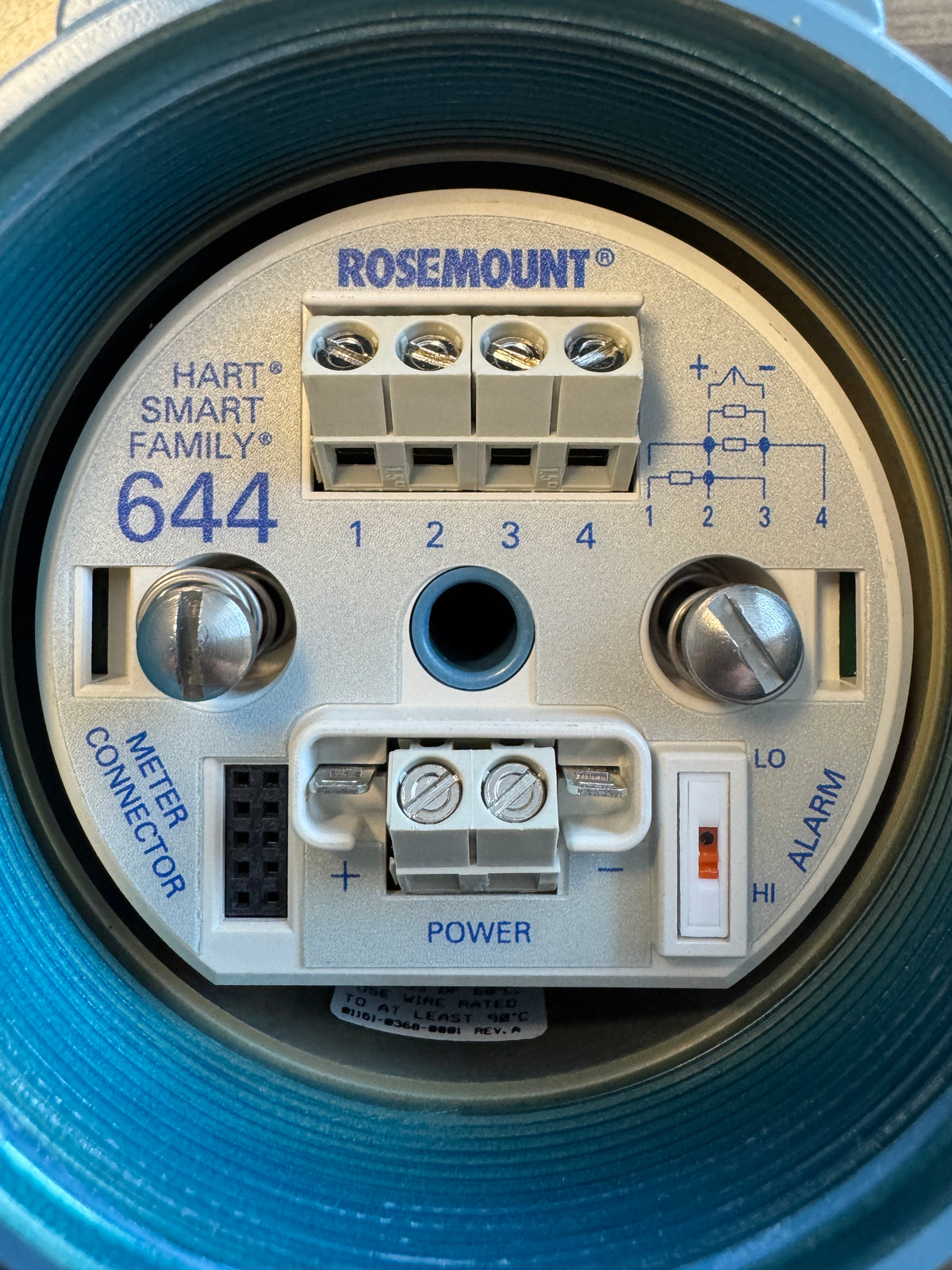 Rosemount 644HAK6J6 644 Hart Temperature Transmitter 0-100 Deg. Celsius - Advance Operations