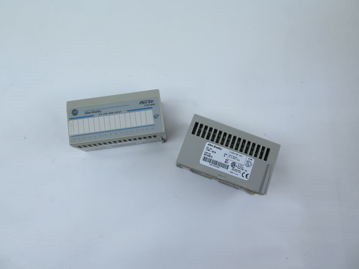 Allen-Bradley 1794-IB16 24Vdc Sink Input Module Flex I/O LOT OF 2 - Advance Operations