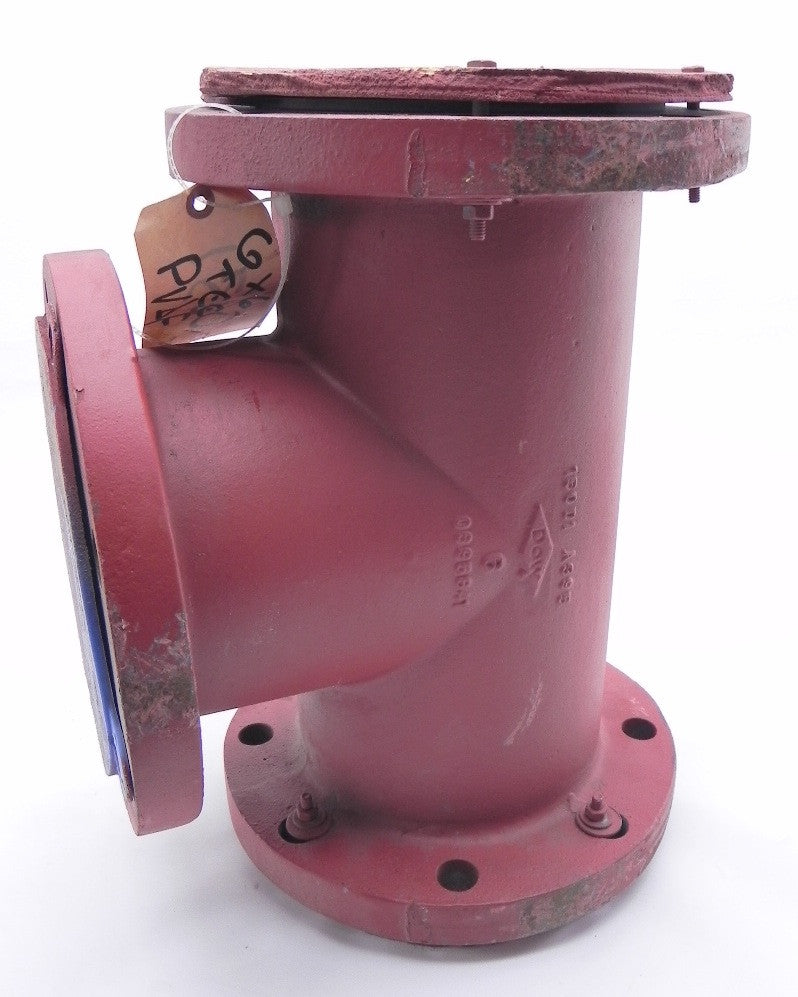 Dow PVDF Lined Reducing Tee 6" X 6" - Advance Operations