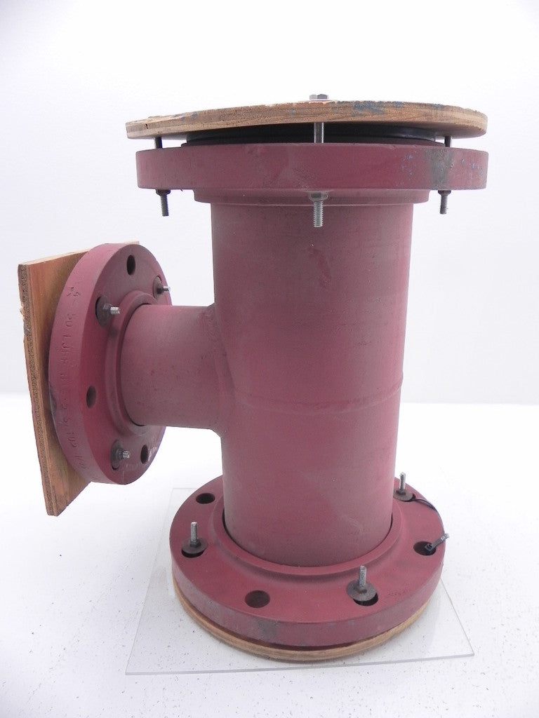 3P PVDF Lined Reducing Tee 6" X 4" - Advance Operations