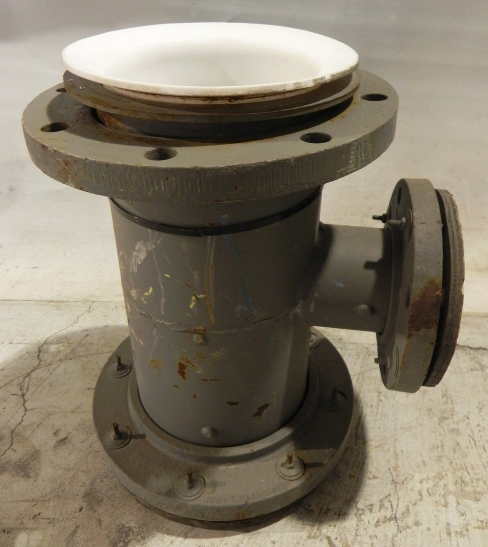 Resistoflex PTFE Lined Reducing Tee 8" X 4" - Advance Operations