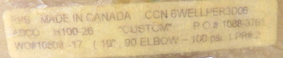 RPS ABCO Fiberglass FRP Short Elbow 90 Deg 10" - Advance Operations