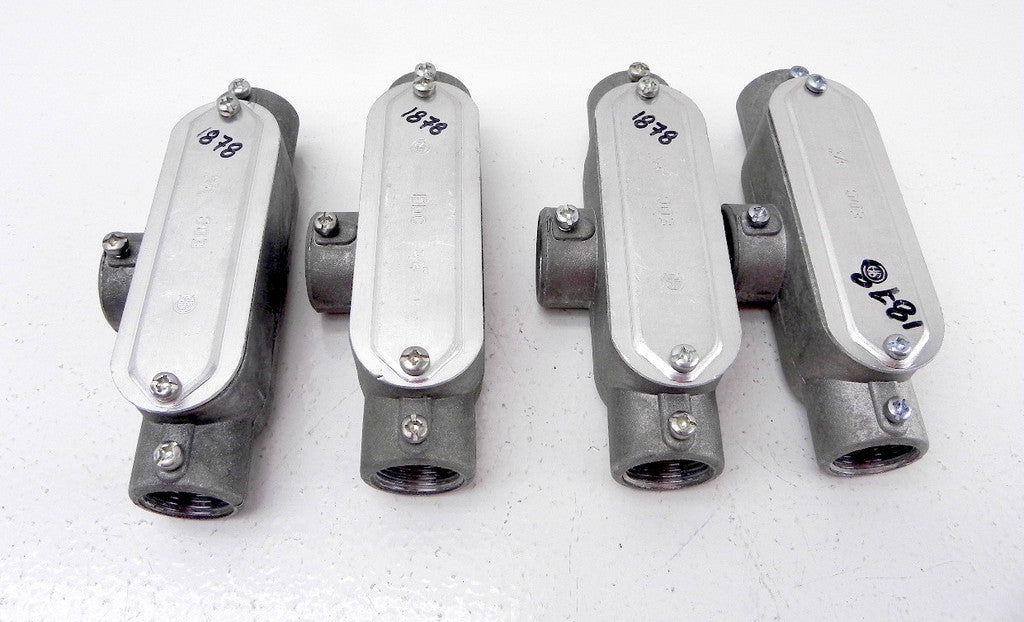 Edc T Style Aluminum  Conduit Body T 3/4" (4) - Advance Operations