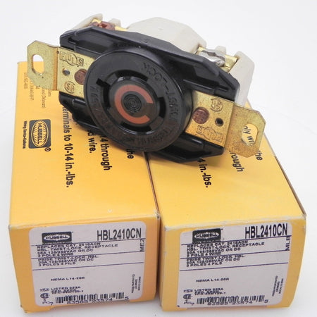Hubbell Twist-Lock Receptacle HBL2410CN (Lot of 2) - Advance Operations