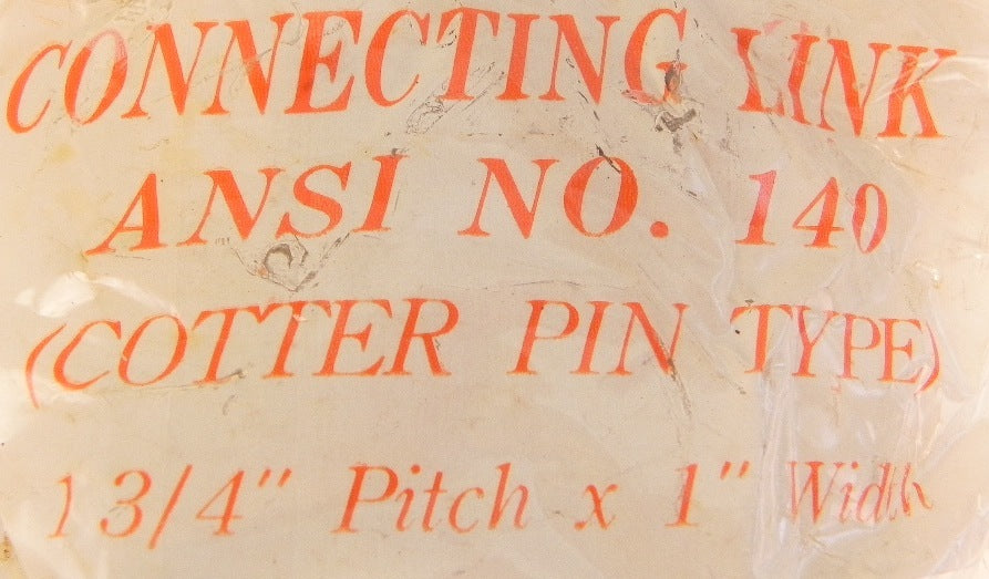 Cotter Pin Connecting Link ANSI 140 (Lot of 5) - Advance Operations